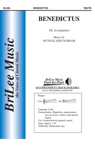 Benedictus TB choral sheet music cover Thumbnail